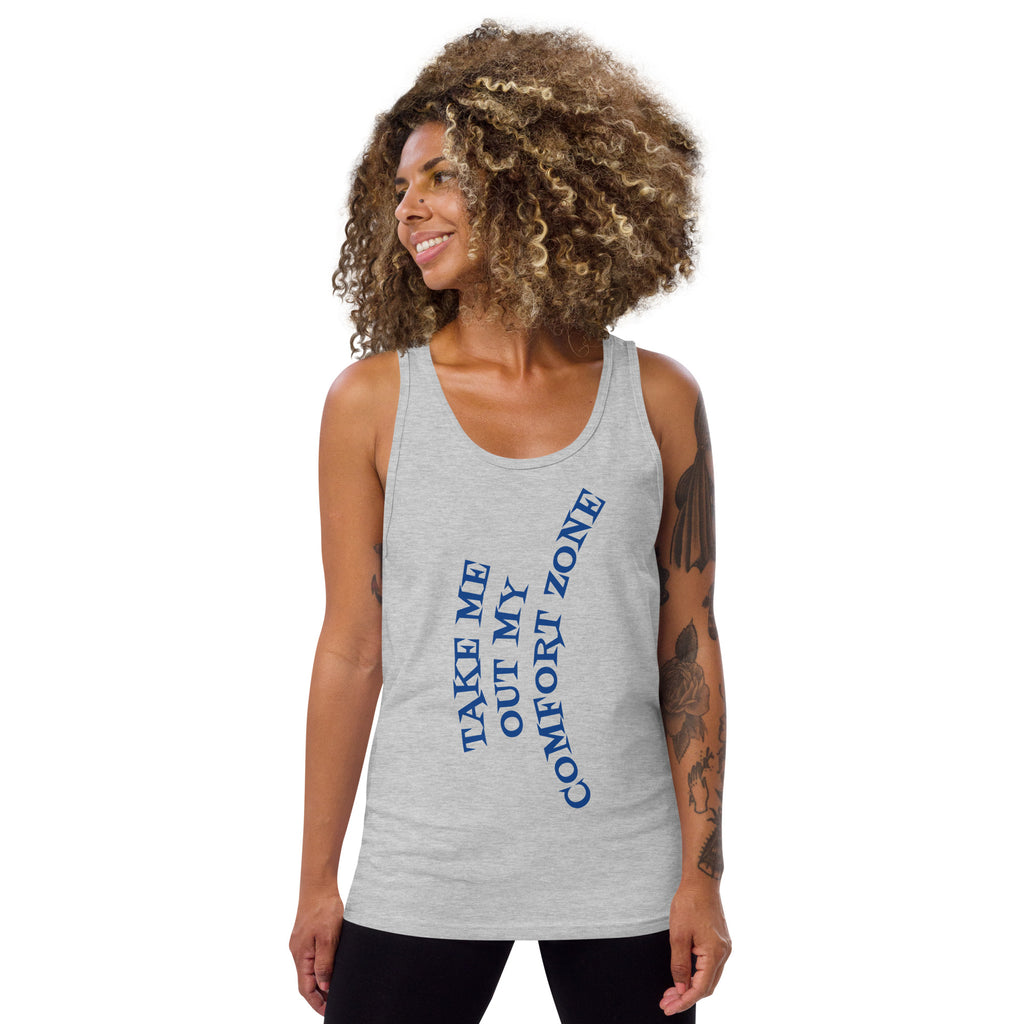 DEMI TAKE ME OUT MY COMFORT ZONE Unisex Tank Top