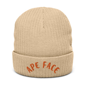 DEMI APE FACE Ribbed knit beanie