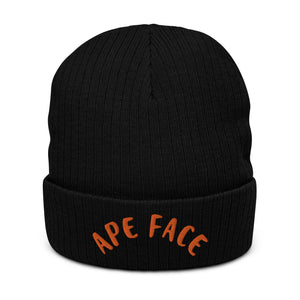 DEMI APE FACE Ribbed knit beanie