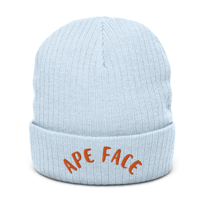 DEMI APE FACE Ribbed knit beanie