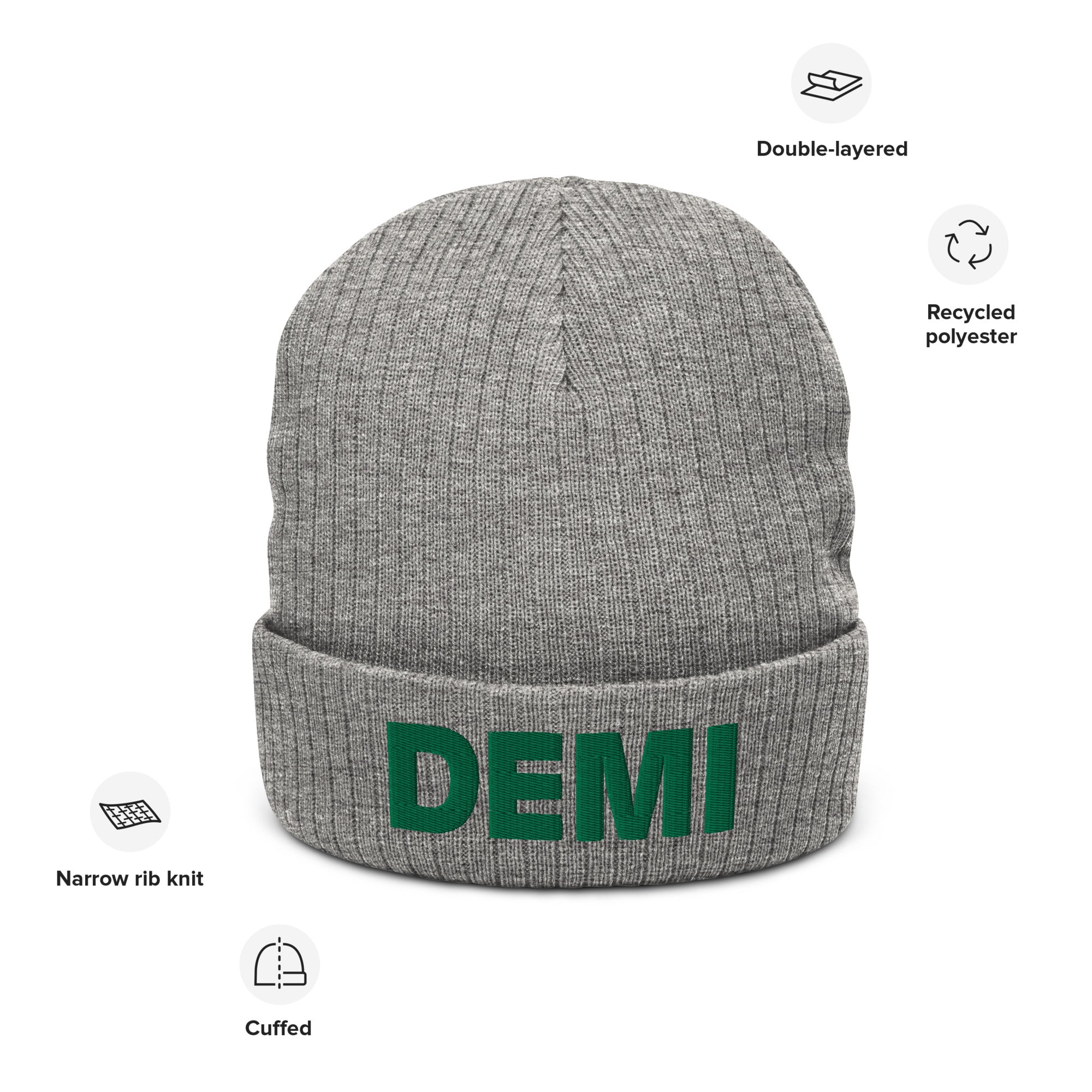 DEMI Ribbed knit beanie