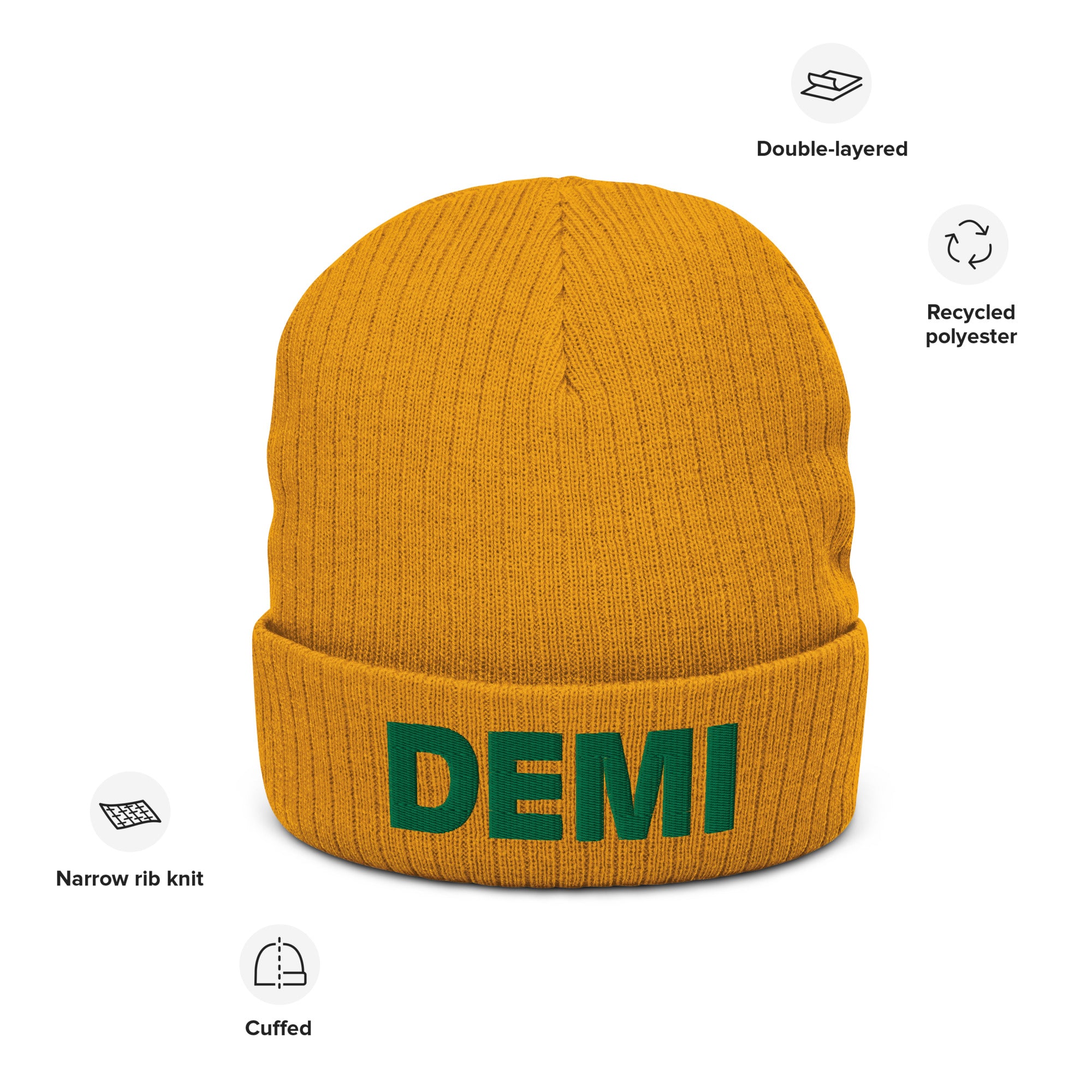 DEMI Ribbed knit beanie