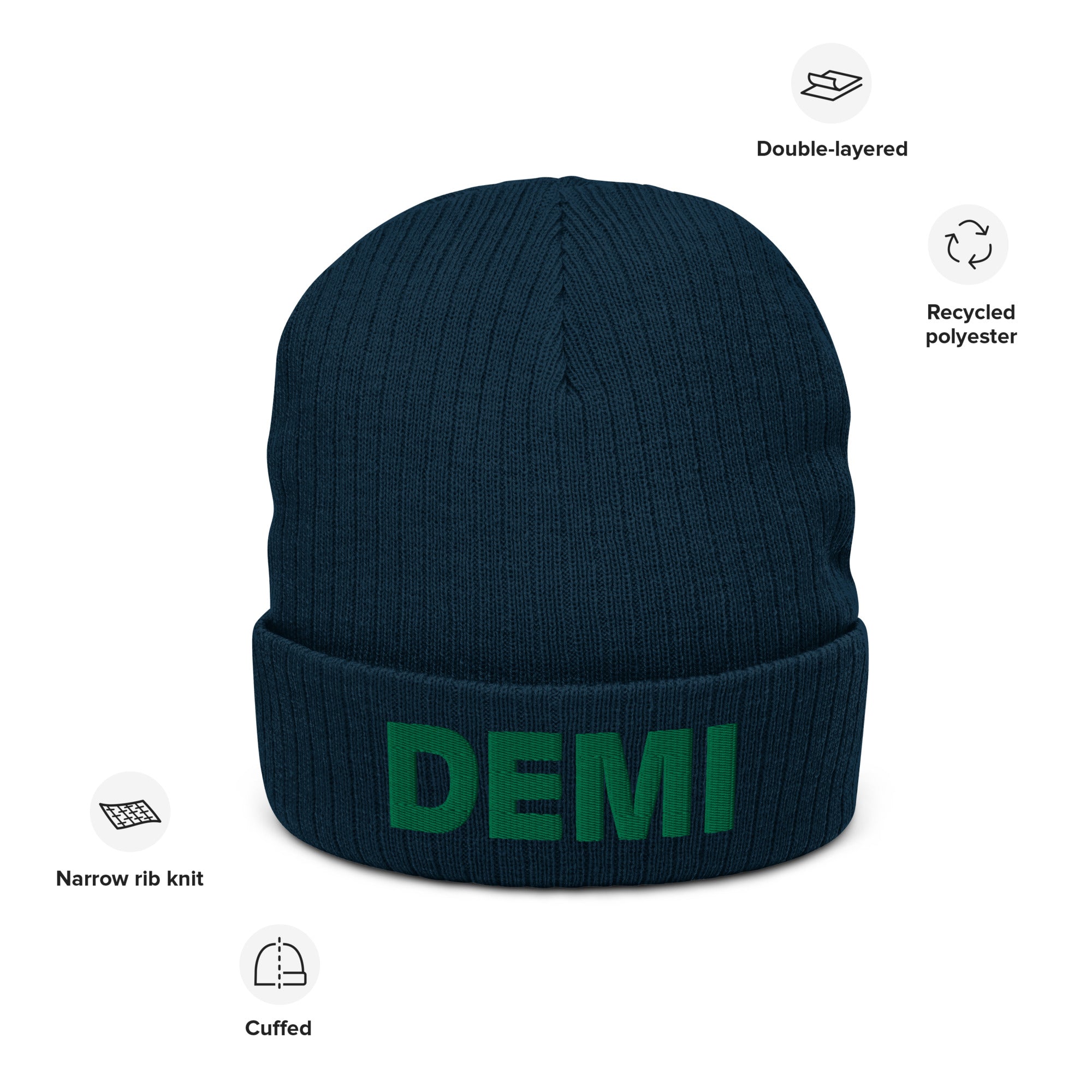 DEMI Ribbed knit beanie