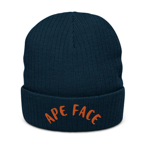 DEMI APE FACE Ribbed knit beanie