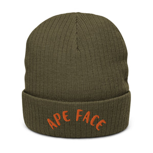 DEMI APE FACE Ribbed knit beanie