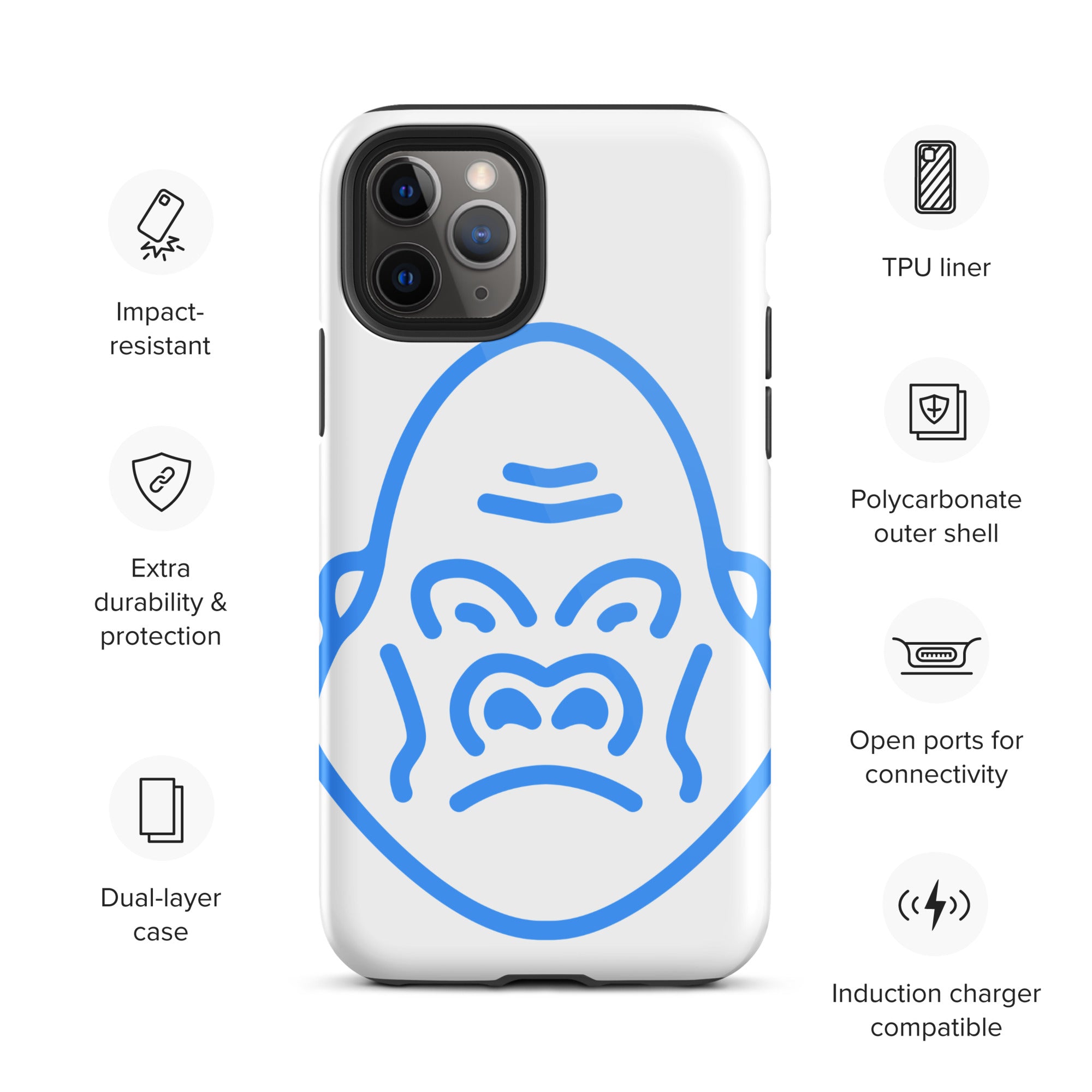 DEMI APE FACE Tough iPhone case