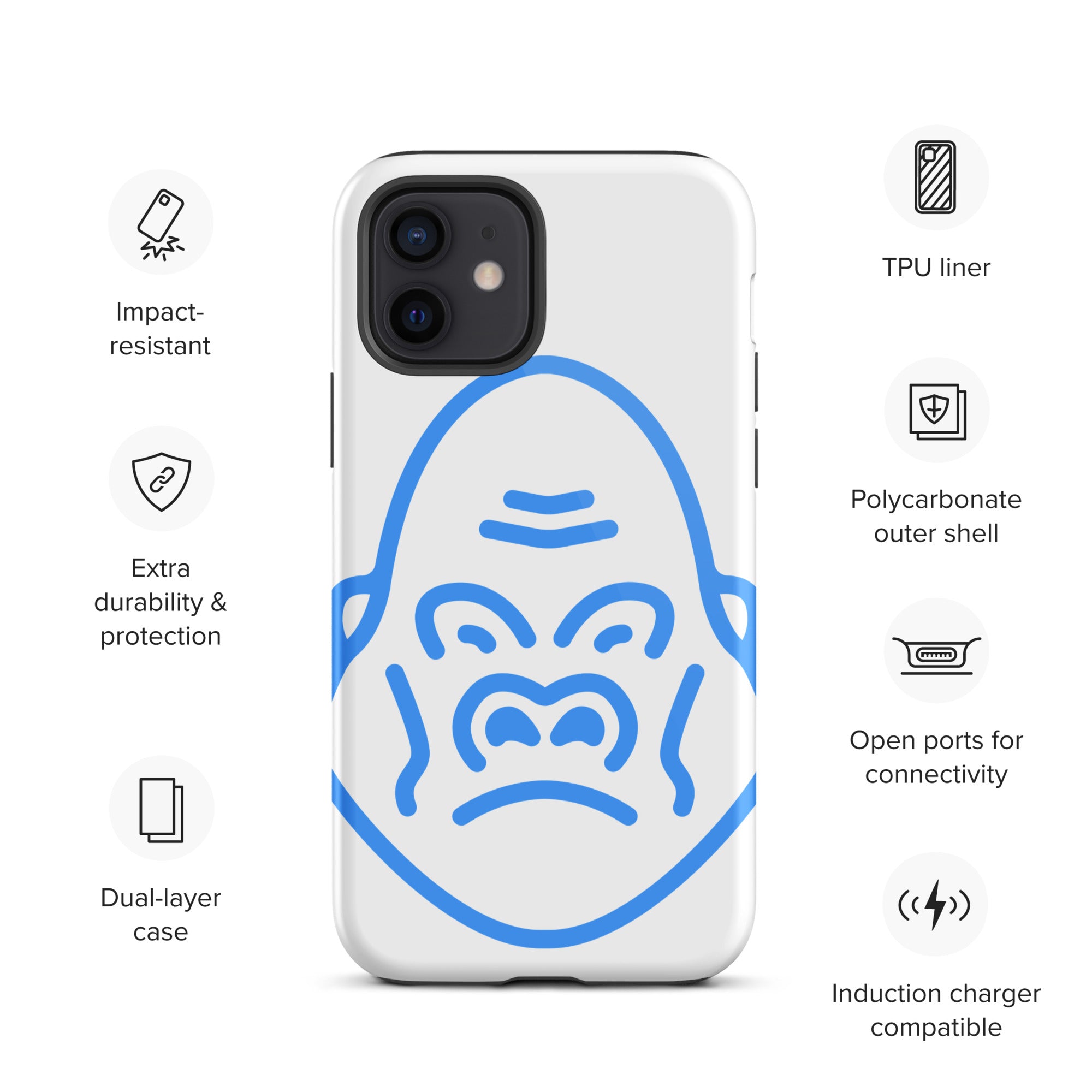 DEMI APE FACE Tough iPhone case