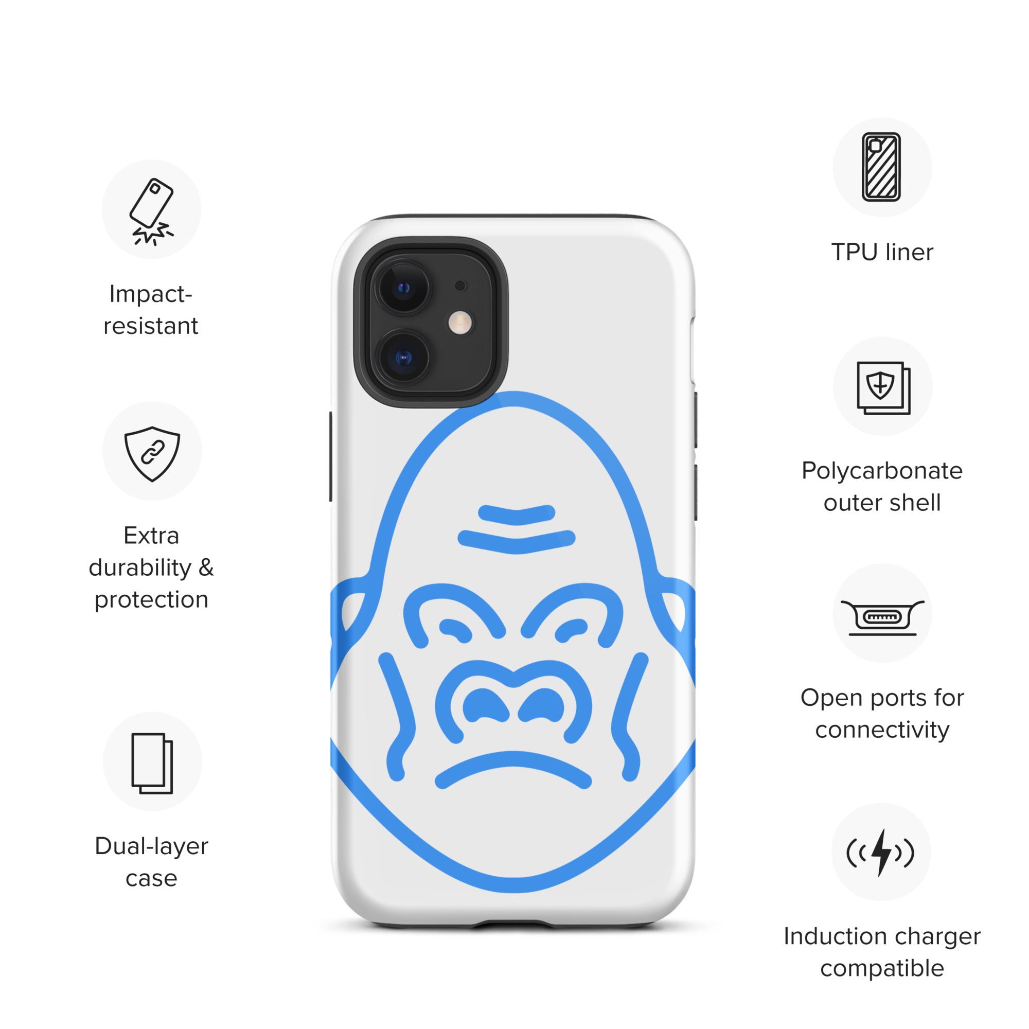 DEMI APE FACE Tough iPhone case