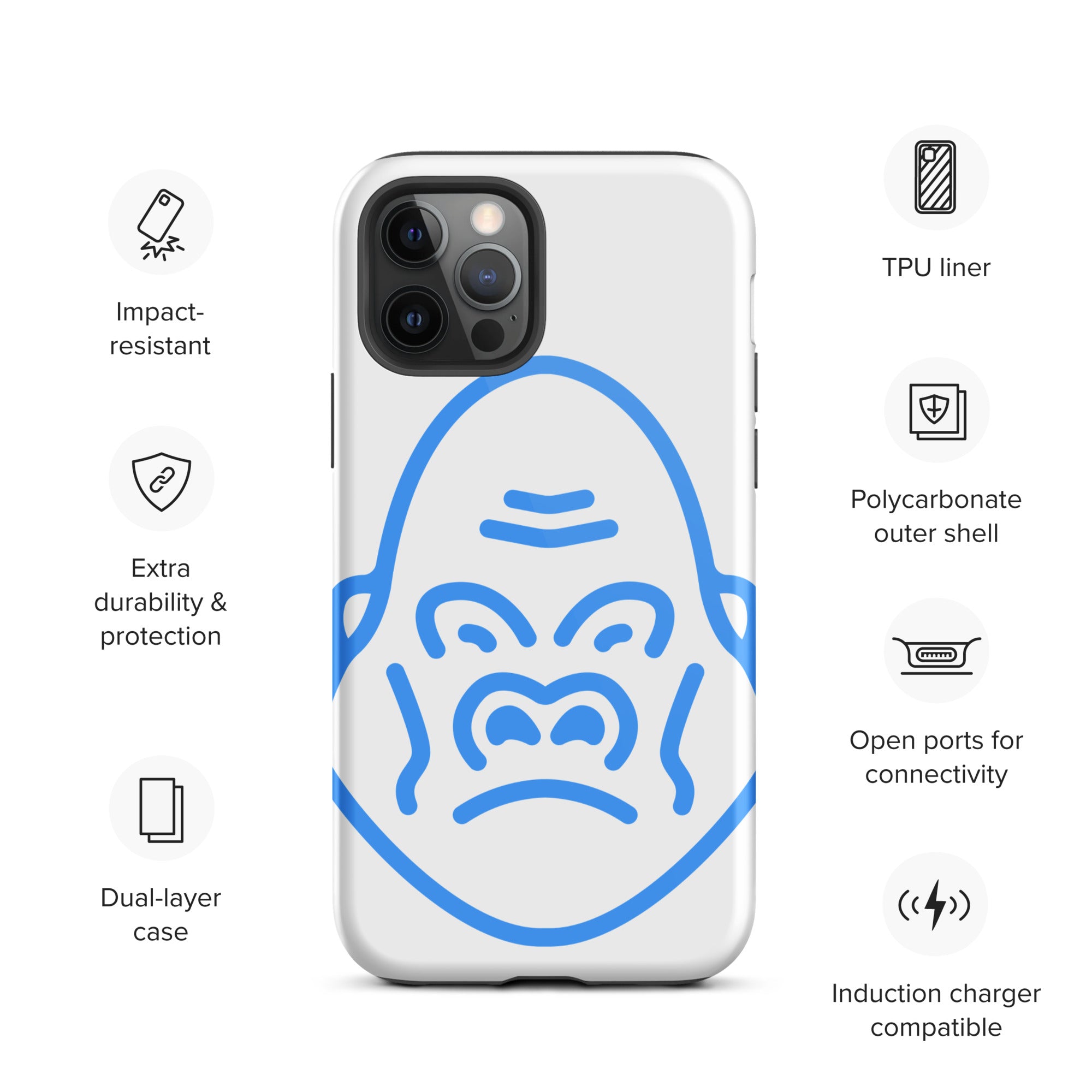 DEMI APE FACE Tough iPhone case