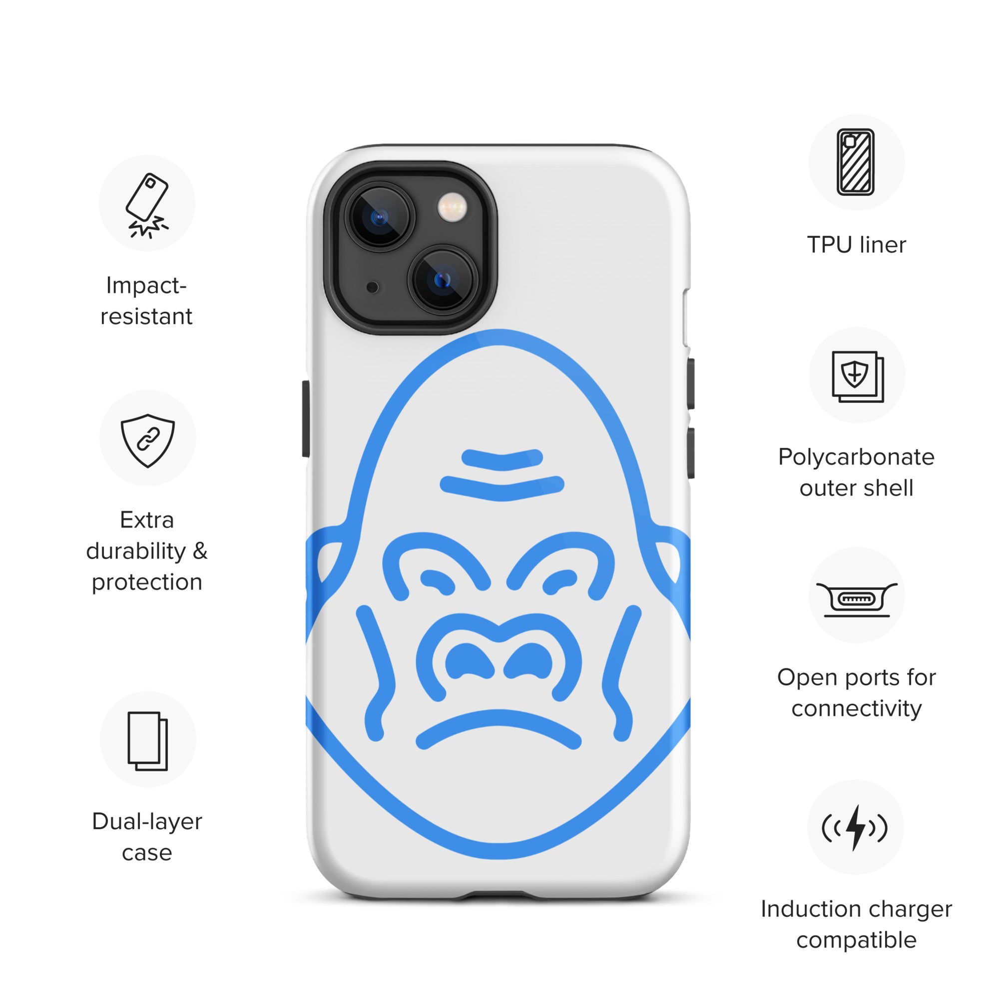 DEMI APE FACE Tough iPhone case