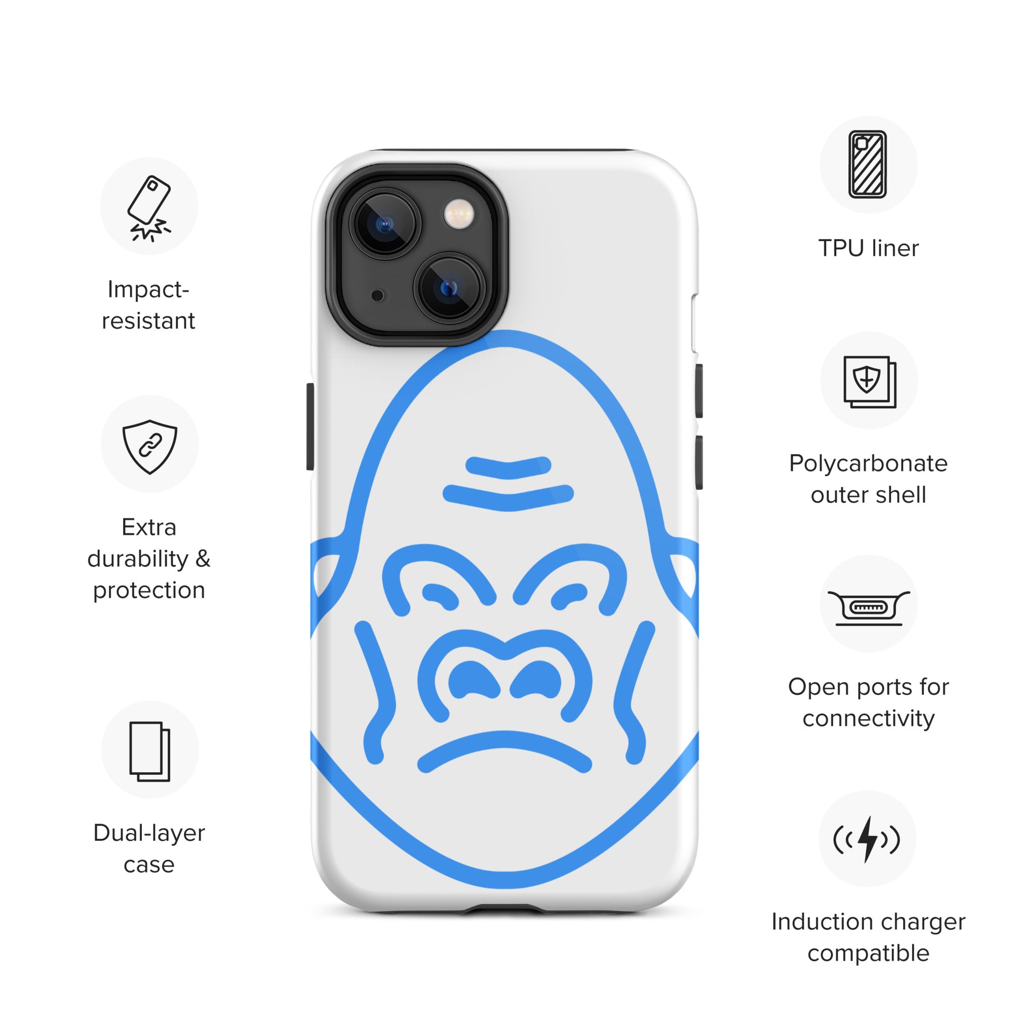 DEMI APE FACE Tough iPhone case