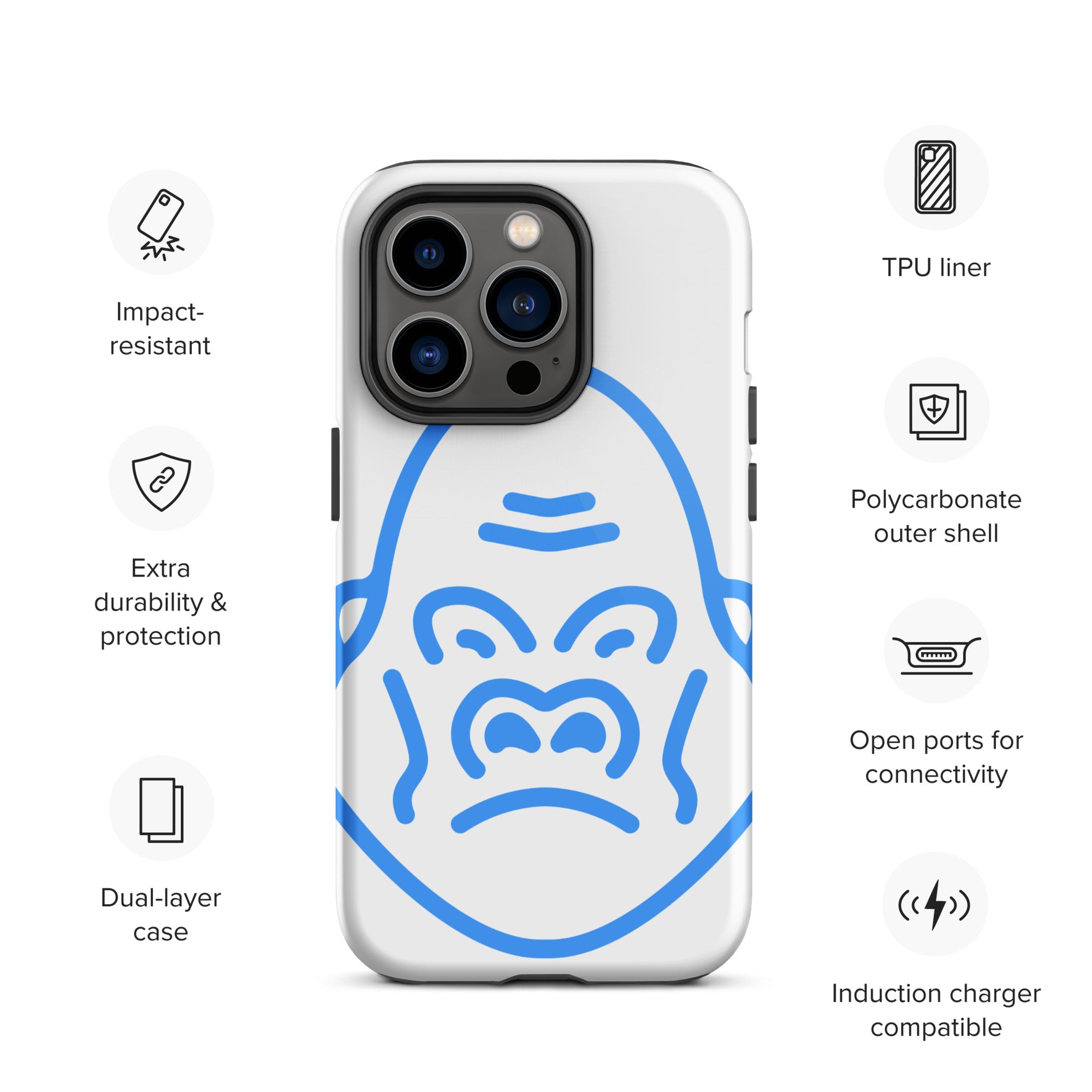 DEMI APE FACE Tough iPhone case