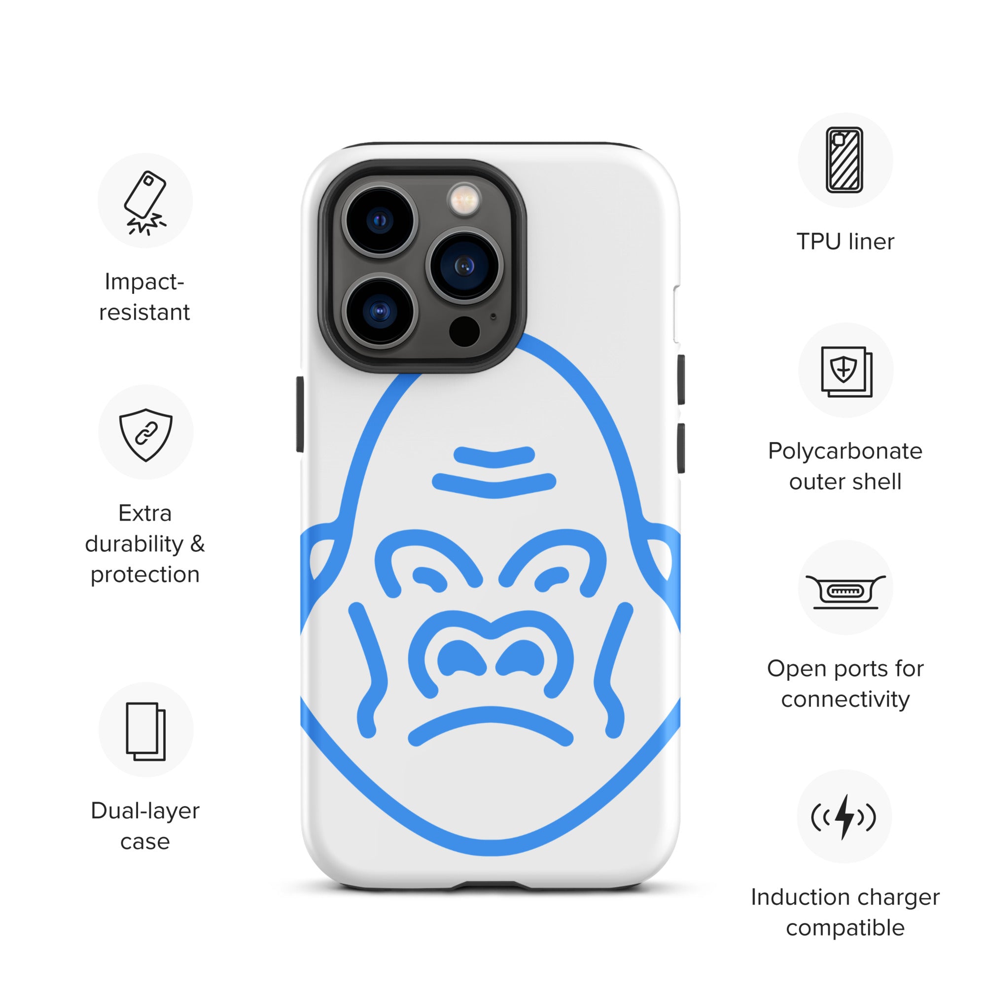 DEMI APE FACE Tough iPhone case