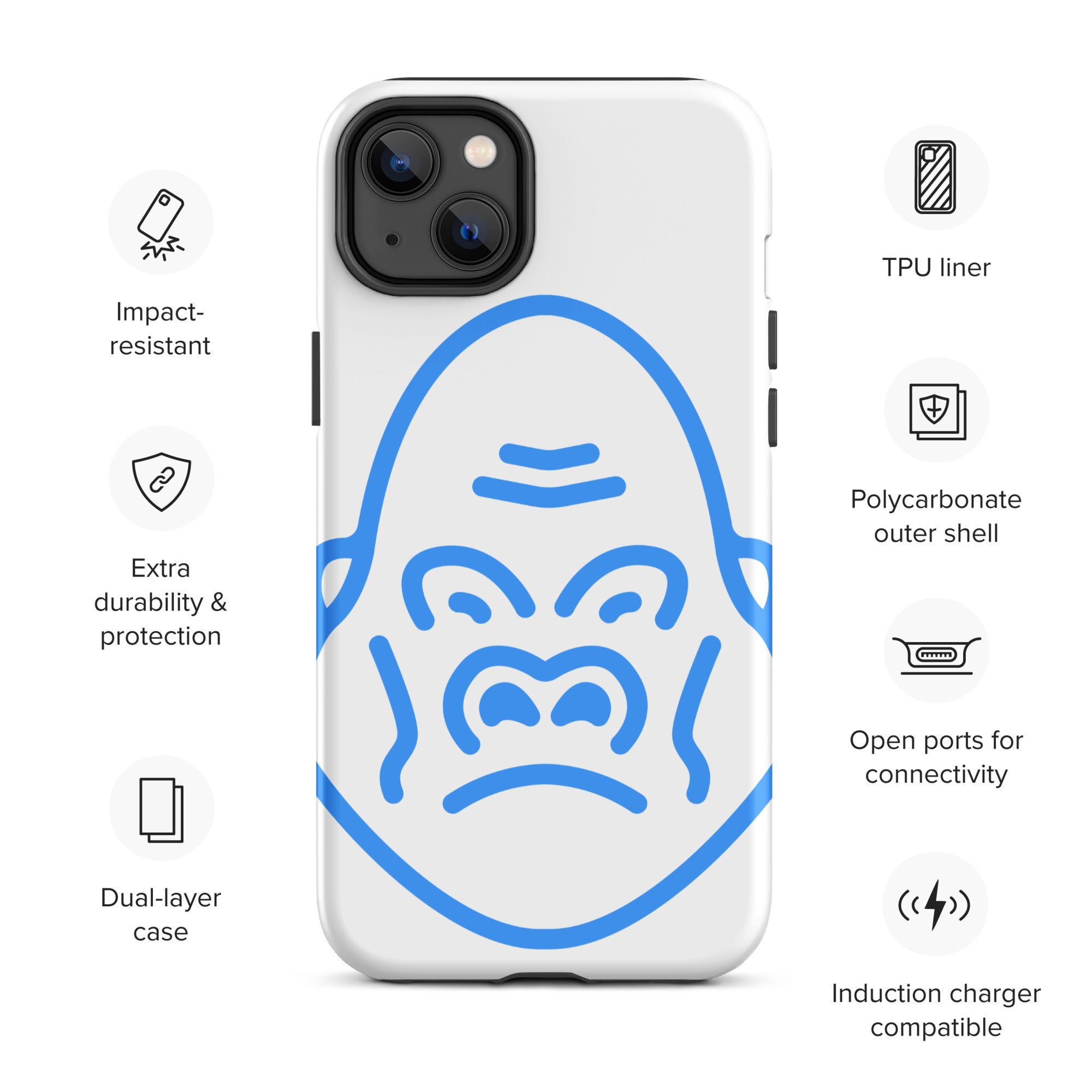 DEMI APE FACE Tough iPhone case