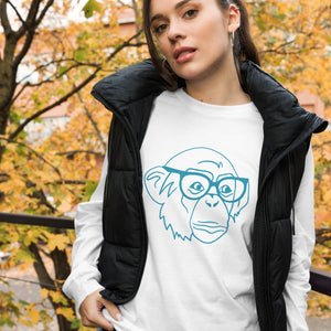 DEMI NERDY MONKEY Unisex Long Sleeve Tee