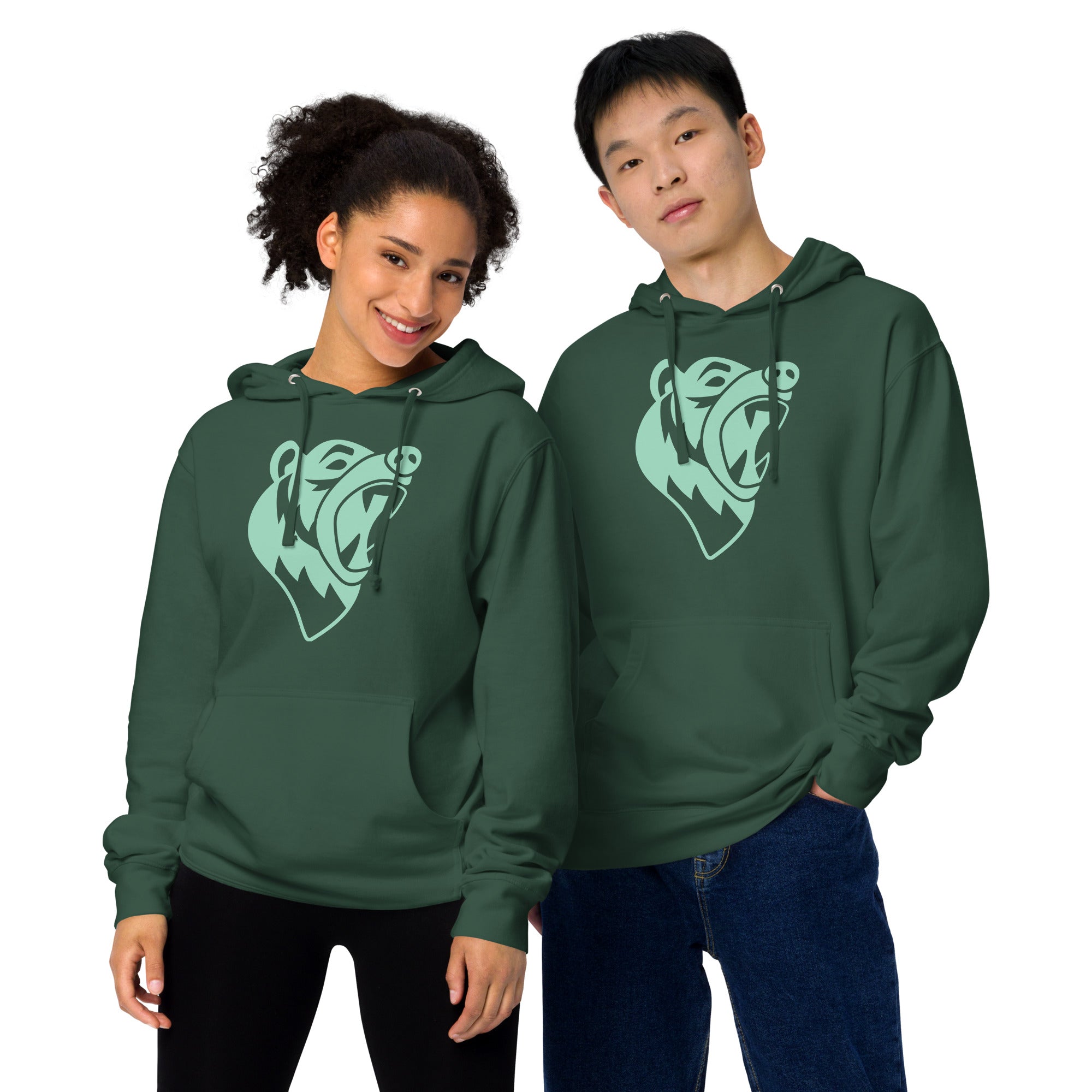 DEMI AGGRESSIVE BEAR Unisex midweight hoodie