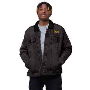 DEMI denim sherpa jacket WITH CHICAGO LOGO