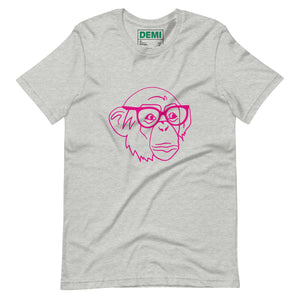 DEMI NERDY MONKEY Unisex t-shirt