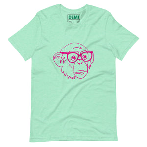 DEMI NERDY MONKEY Unisex t-shirt