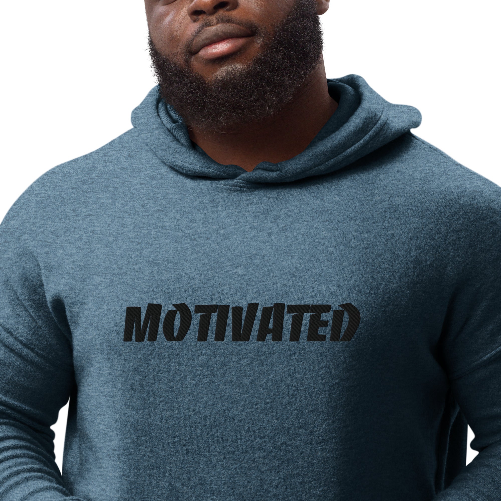 DEMI MOTIVATED sueded fleece hoodie