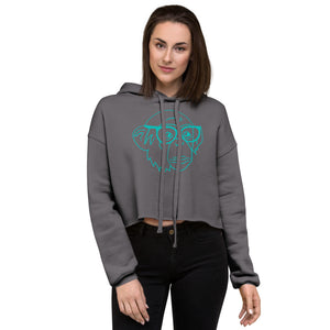 DEMI NERDY MONKEY Crop Hoodie