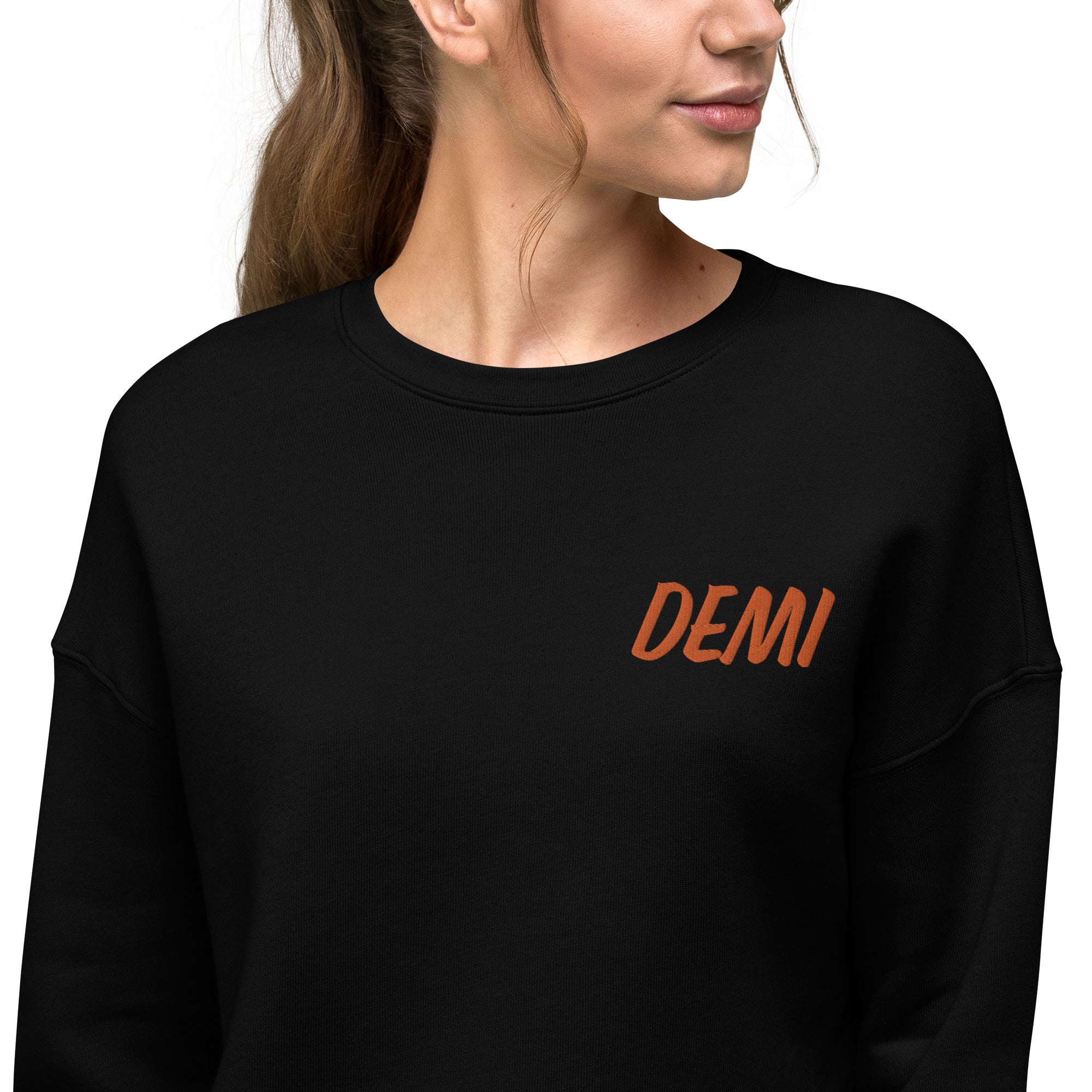 DEMI THE LABEL Crop Sweatshirt