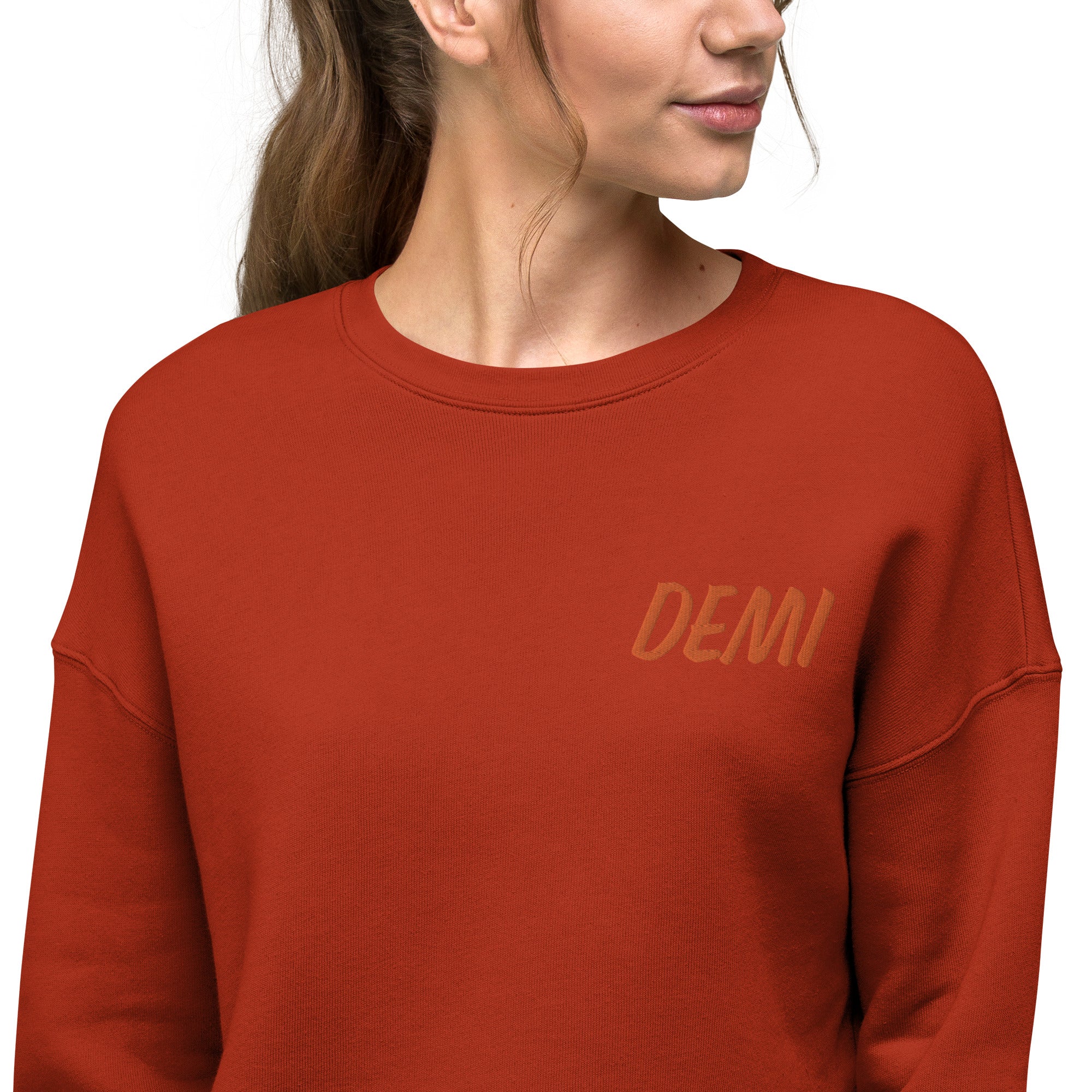 DEMI THE LABEL Crop Sweatshirt