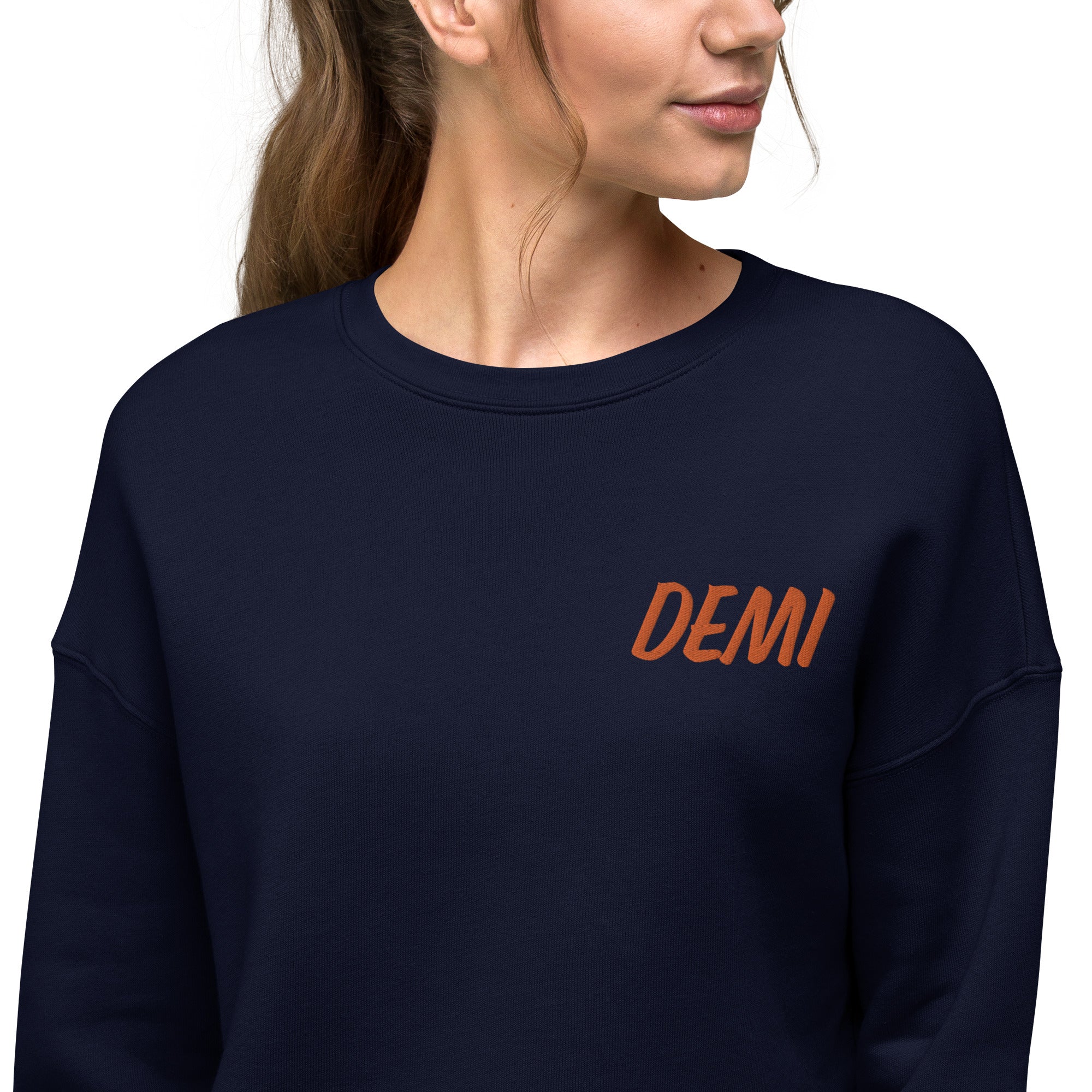 DEMI THE LABEL Crop Sweatshirt